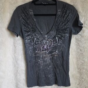 Brad Butter Black Fitted Graphic Short Sleeve T-Shirt